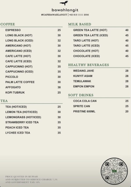 harga menu cafe bawah langit bogor harga menu cafe bawah langit bogor