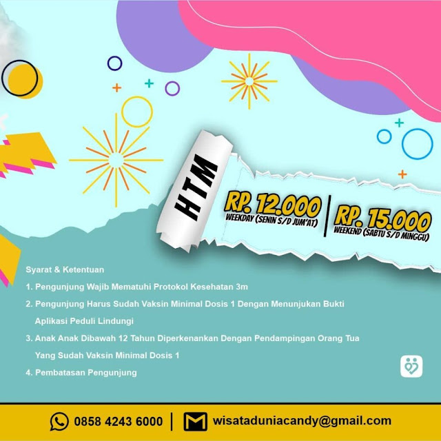 tiket masuk wisata dunia candy