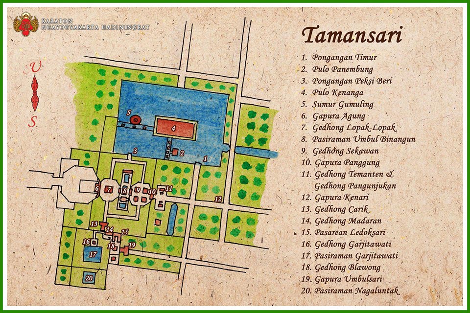 Denah Taman Sari Jogja