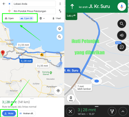 Jalan Menuju Pondok Pinus Kuningan